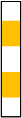 Mastschild weiß-gelb-weiß-gelb-weiß