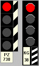 Kennzeichnung von Hauptsignalen