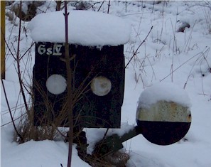 Gleissperrensignal (Rückseite)