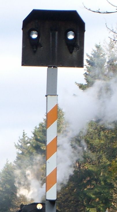 Signal für Rückfallweiche